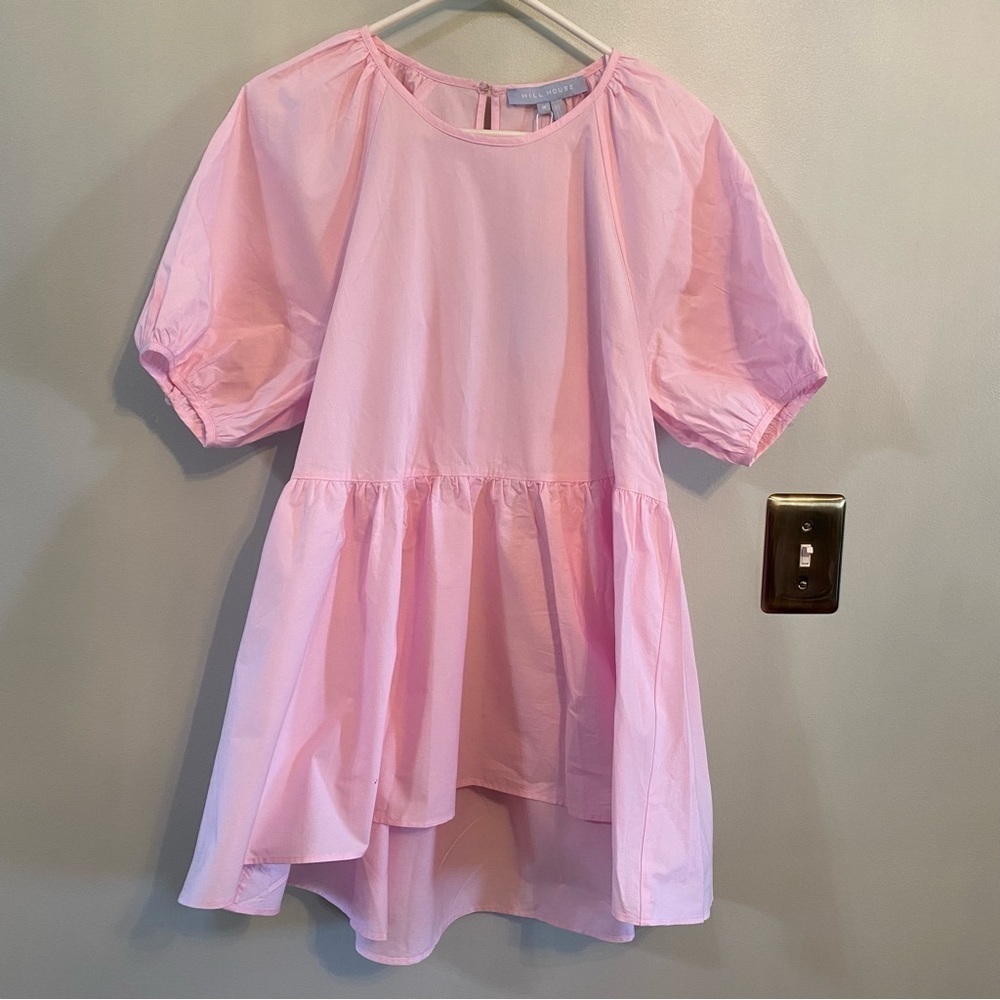 Hill House Pale Pink Puff Sleeve A-Line Tunic